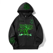 Load image into Gallery viewer, Sweat Zippé Afrka Black
