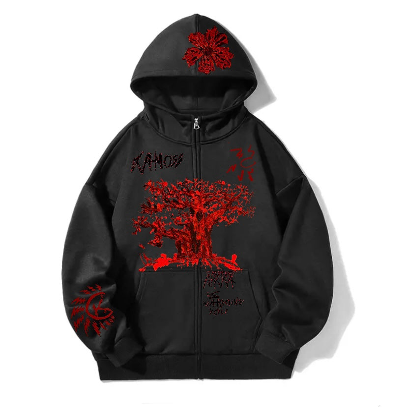 Sweat Zippé Afrka Black