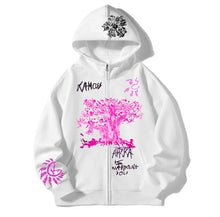 Load image into Gallery viewer, Sweat Zippé Afrka White
