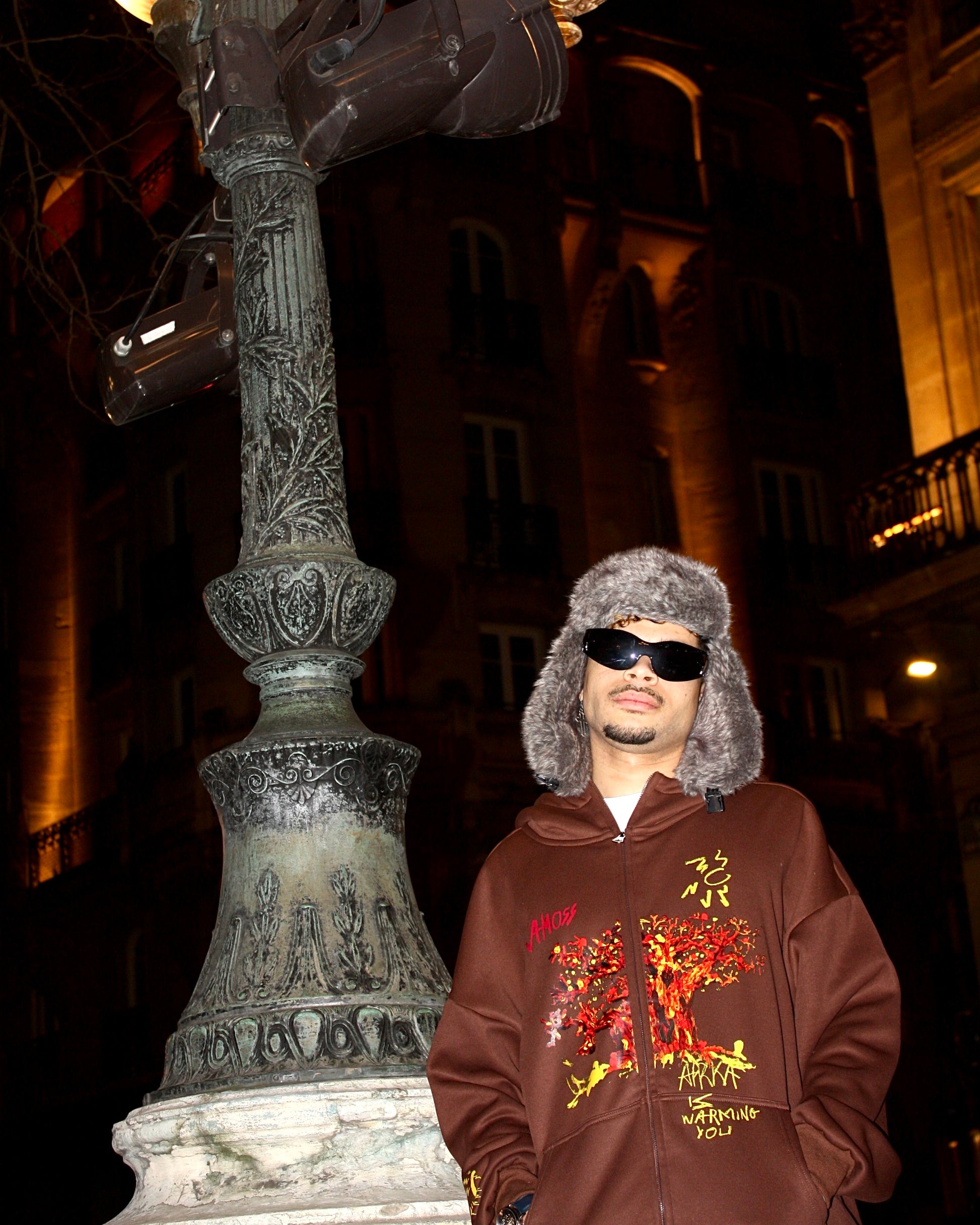 Sweat Zippé Afrka Brown