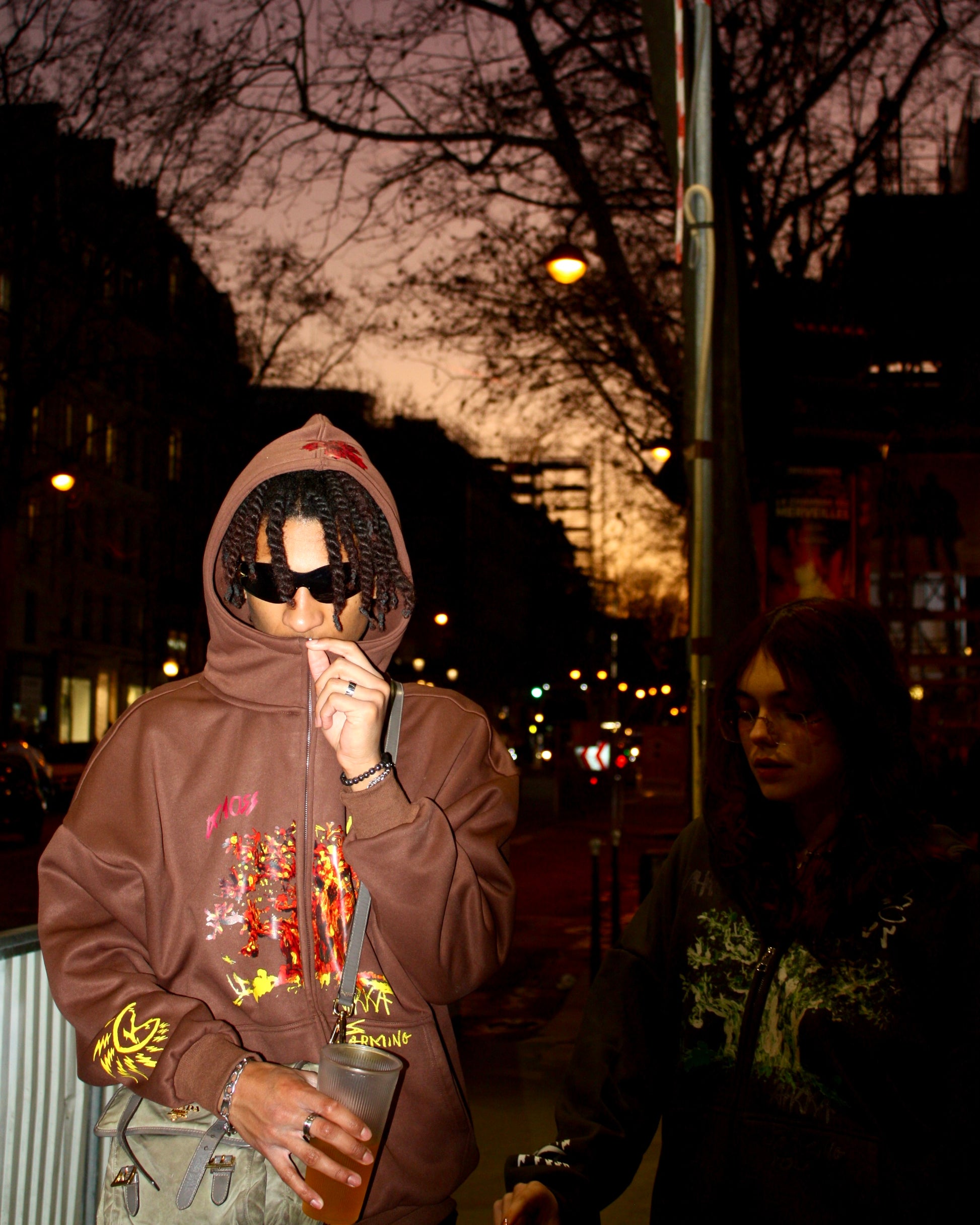 Sweat Zippé Afrka Brown