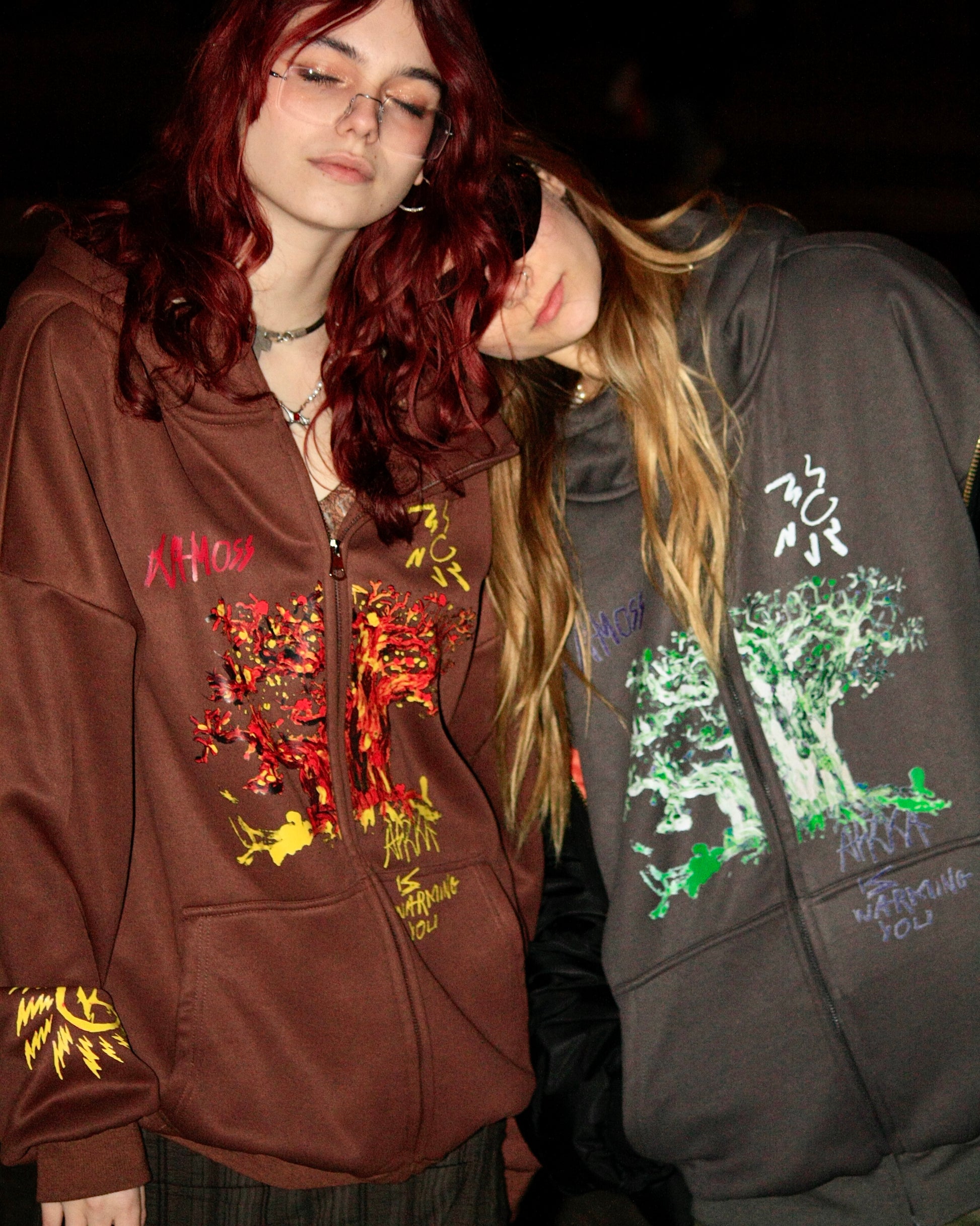 Sweat Zippé Afrka Brown