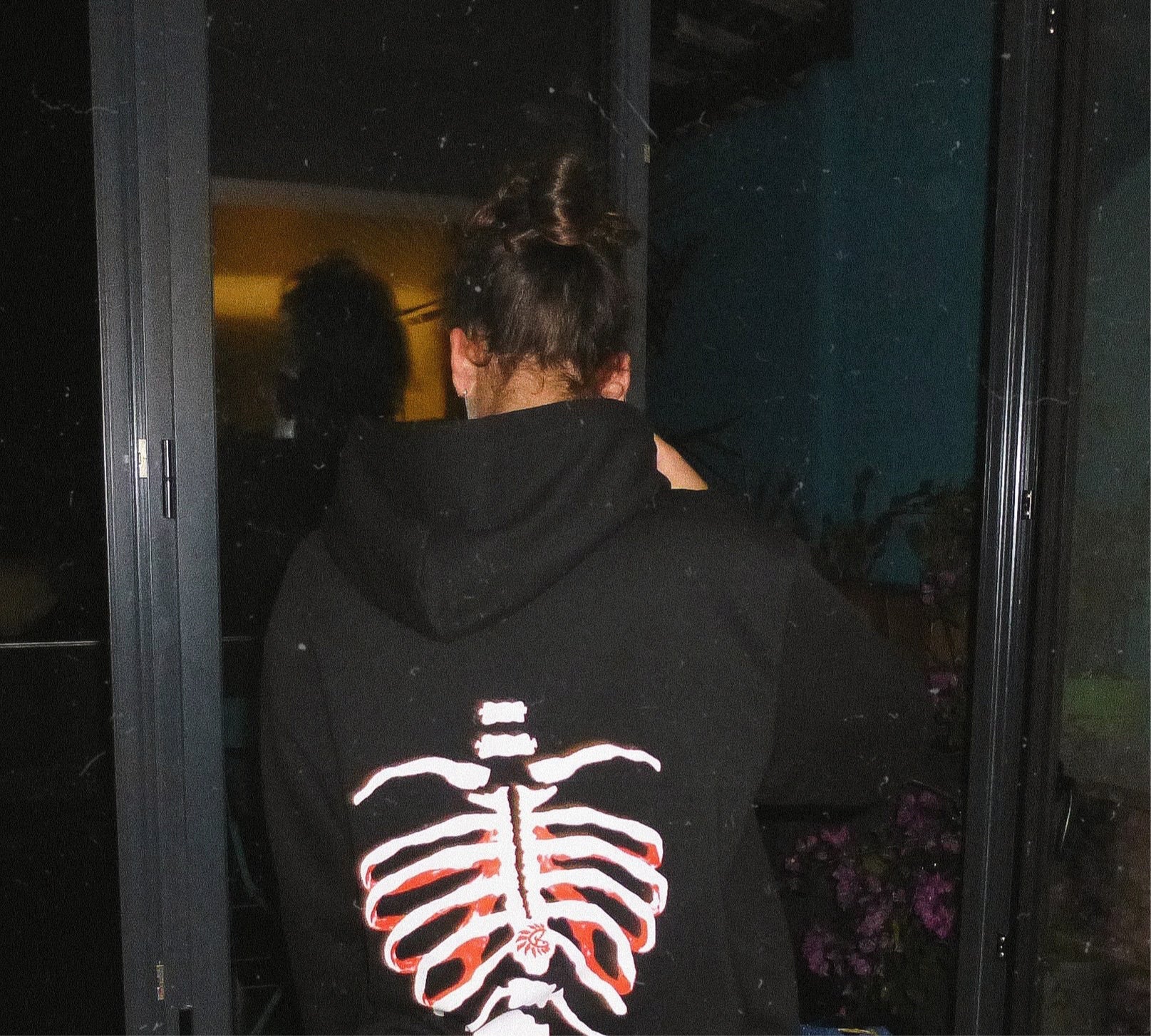 Bat Black Zipped Sweatshirt