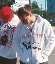 Charger l&#39;image dans la galerie, Sweat Zippé Bat White
