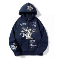 Load image into Gallery viewer, Sweat Zippé Afrka Navy
