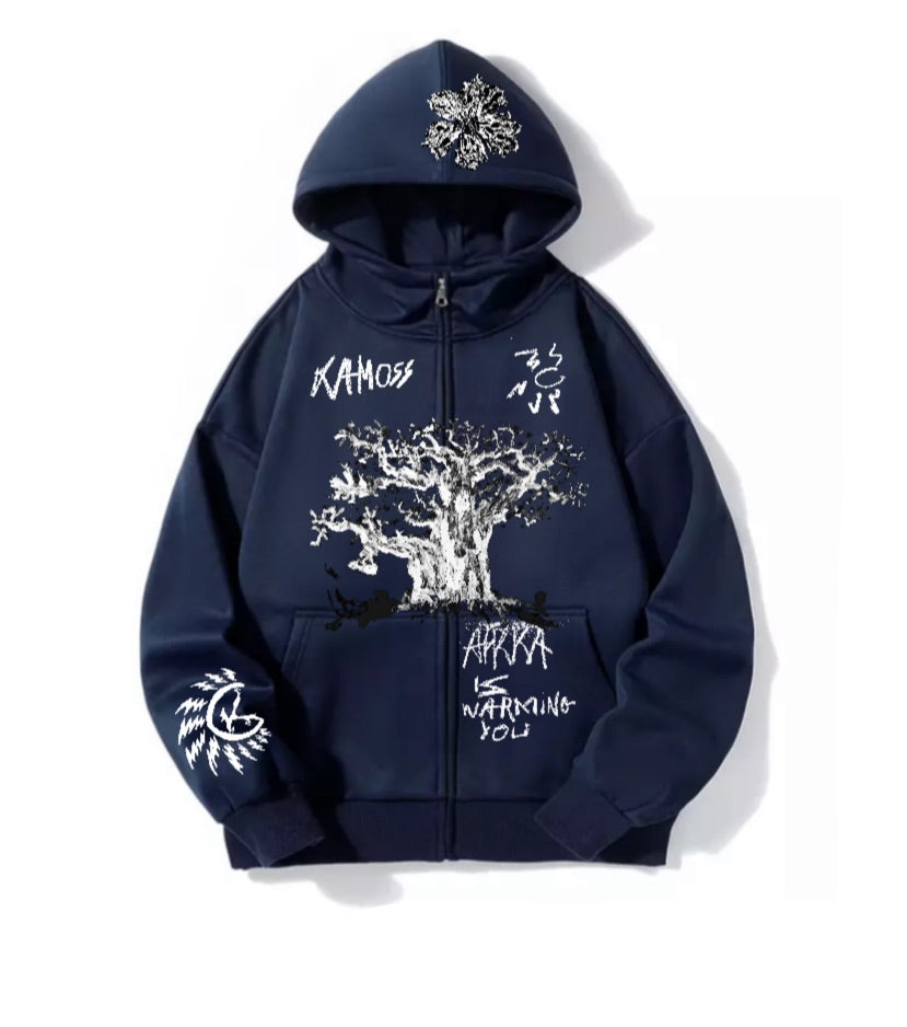 Sweat Zippé Afrka Navy