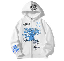 Load image into Gallery viewer, Sweat Zippé Afrka White
