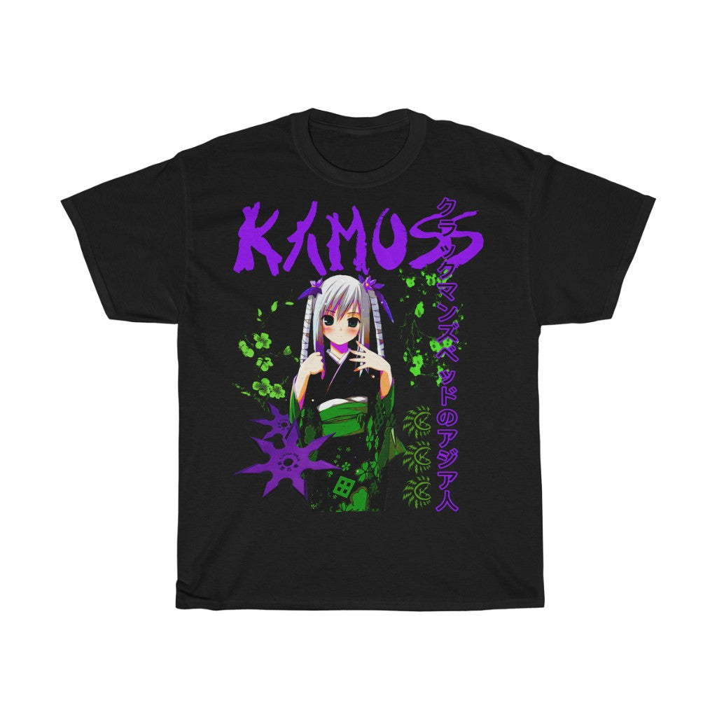 T-Shirt Japan Green and Purple